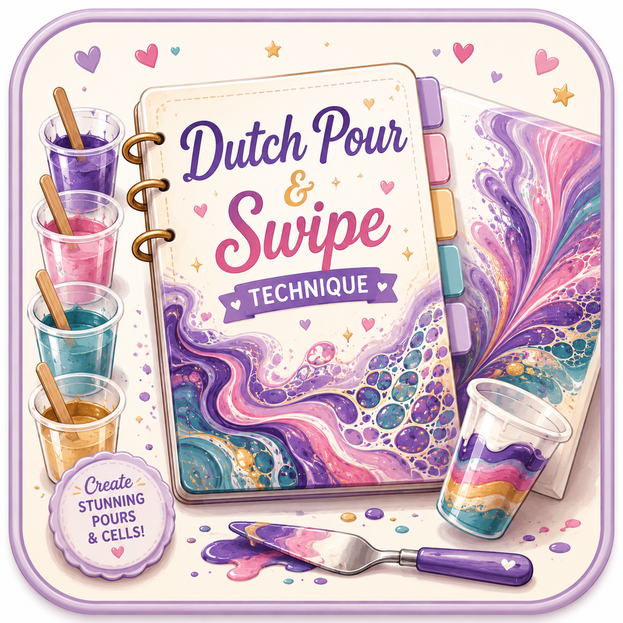 Dutch Pour & Swipe Technique